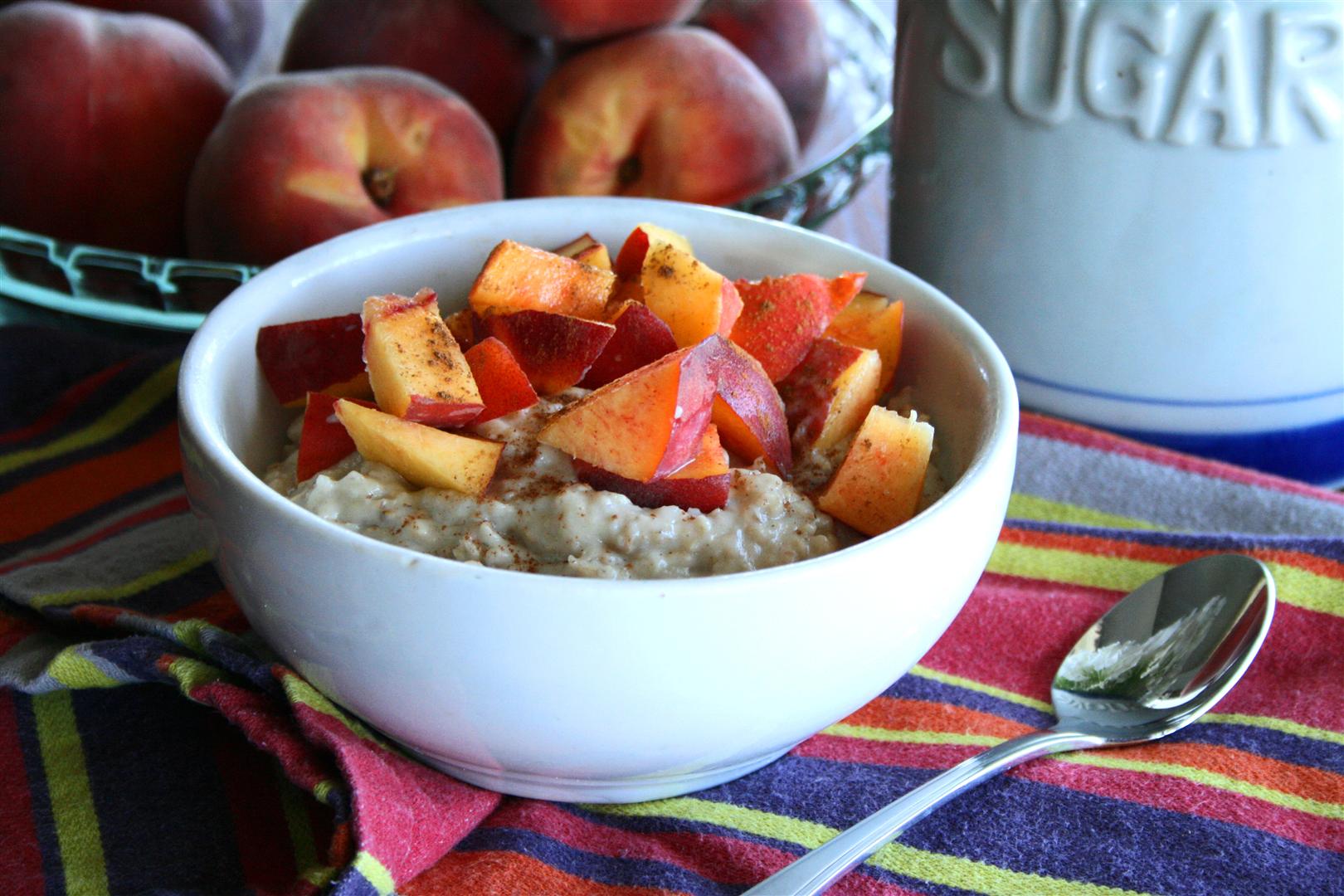 Peach Protein Oatmeal 01